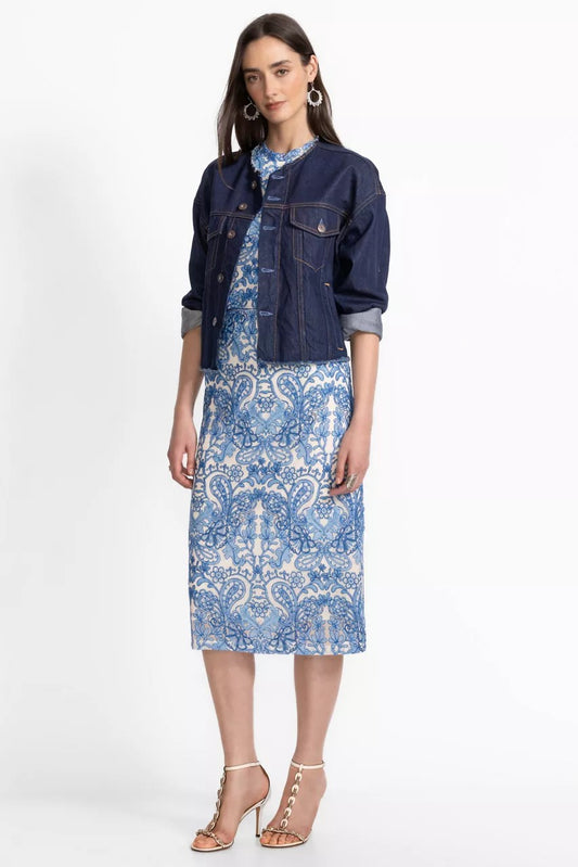 Johnny Was LIZANDREA MESH MIDI SKIRT