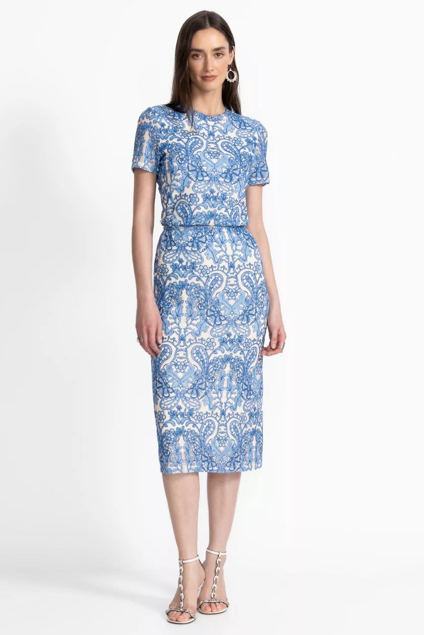 Johnny Was LIZANDREA MESH MIDI SKIRT