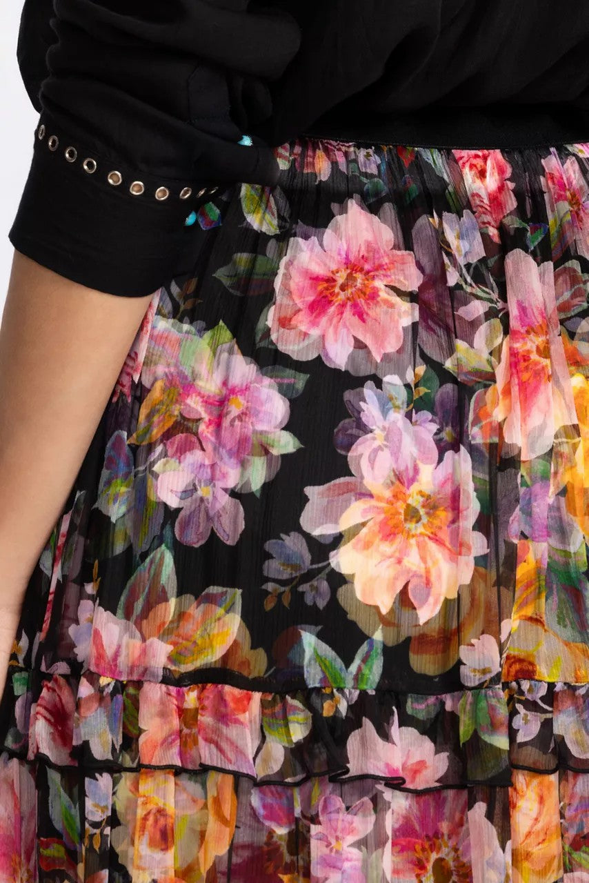 Johnny Was TERRA TIERED MAXI SKIRT