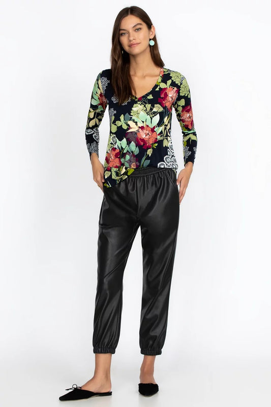 Johnny Was Vegan Leather Jogger