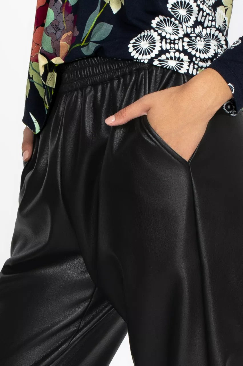 Johnny Was Vegan Leather Jogger