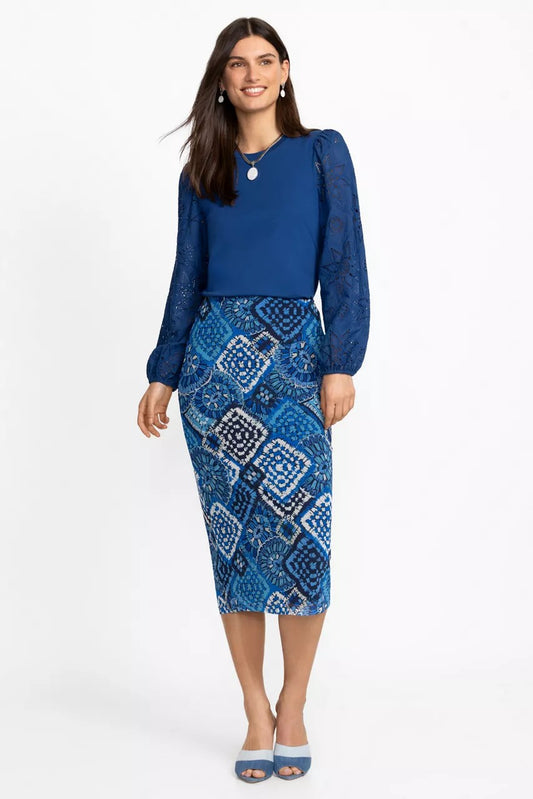 Johnny Was LIZANDREA MESH MIDI SKIRT