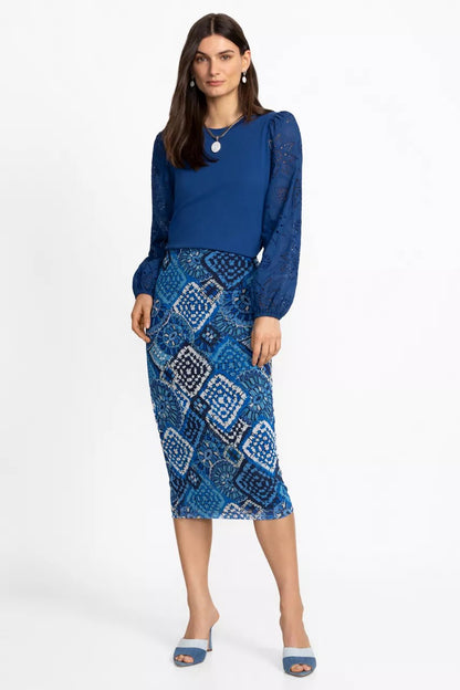Johnny Was LIZANDREA MESH MIDI SKIRT