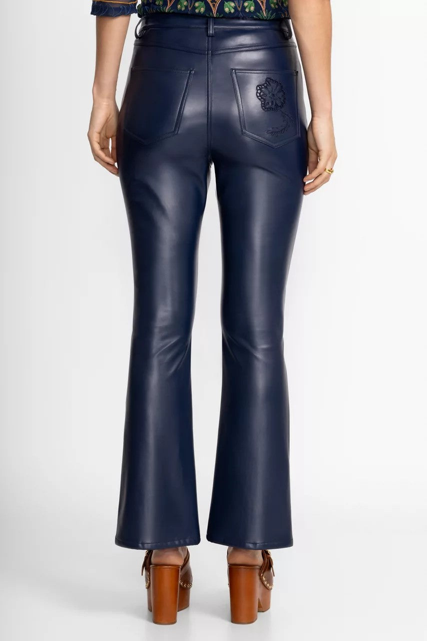 Johnny Was THE SLIT FLARE VEGAN LEATHER PANT