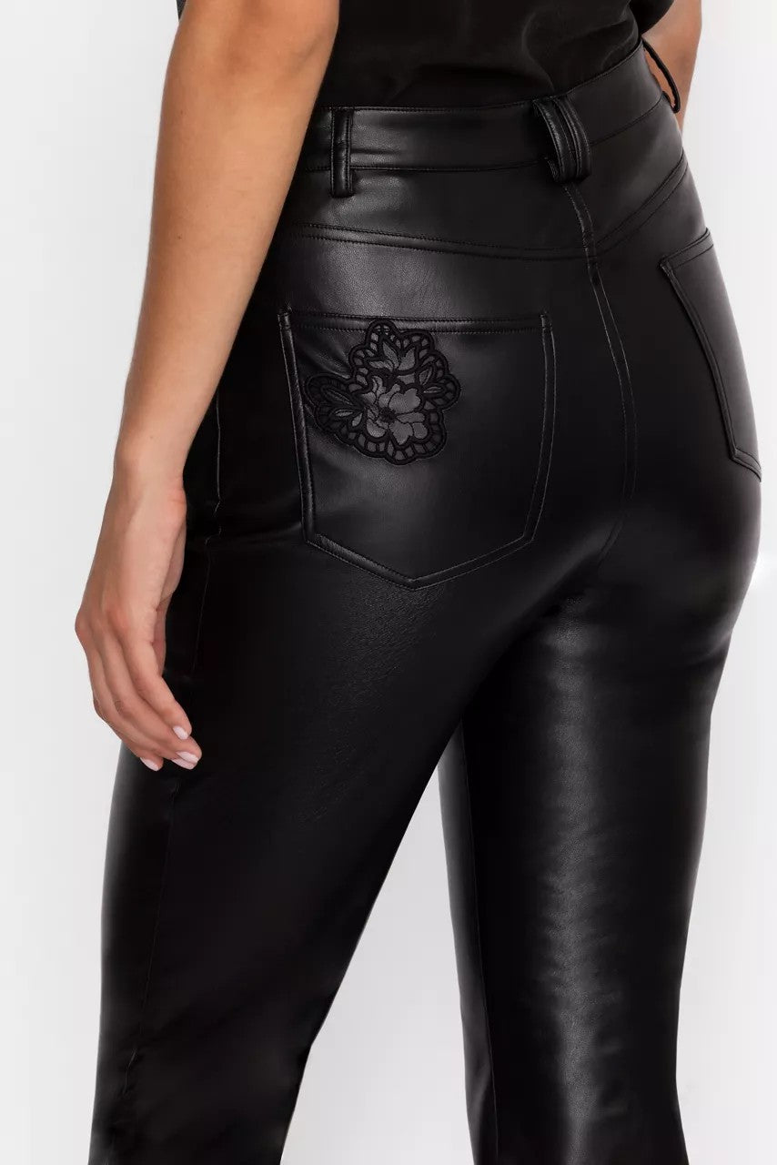 Johnny Was THE SLIT FLARE VEGAN LEATHER PANT