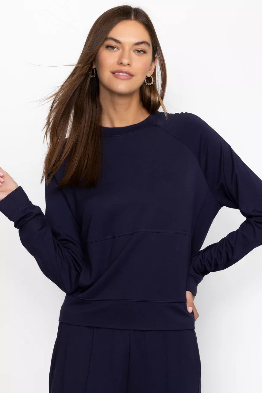 Johnny Was BEE ACTIVE LONG SLEEVE CREW PULLOVER