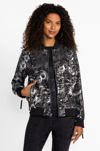 Johnny Was BEE ACTIVE DROP SHOULDER BOMBER JACKET