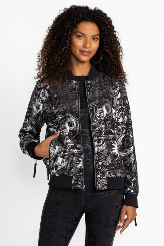Johnny Was BEE ACTIVE DROP SHOULDER BOMBER JACKET