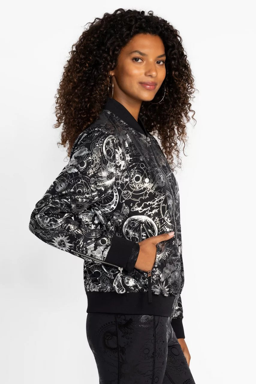 Johnny Was BEE ACTIVE DROP SHOULDER BOMBER JACKET