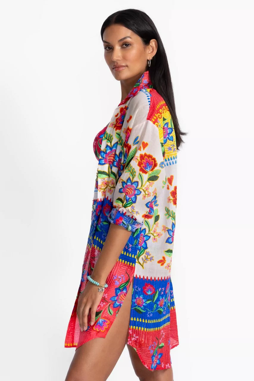 Johnny Was RUMBA BUTTON DOWN SHIRT DRESS
