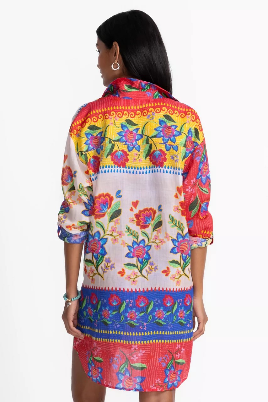 Johnny Was RUMBA BUTTON DOWN SHIRT DRESS