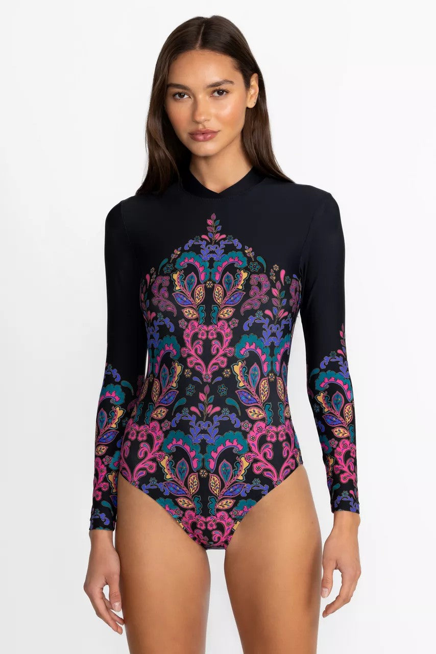 Johnny Was FATIMA CROSS OVER NECK SURF ONE PIECE