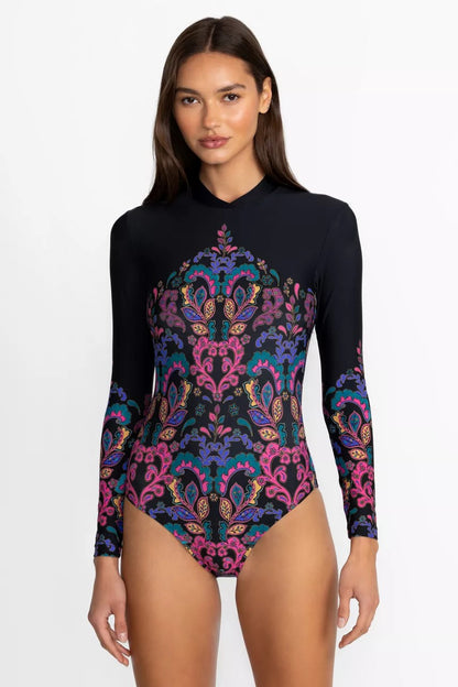 Johnny Was FATIMA CROSS OVER NECK SURF ONE PIECE