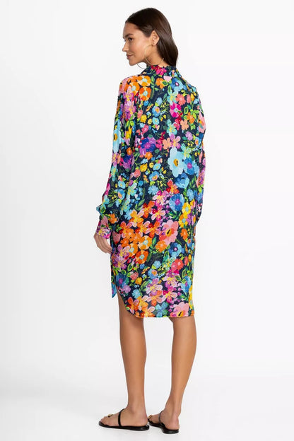Johnny Was WILD BLOOM LONG SHIRT DRESS
