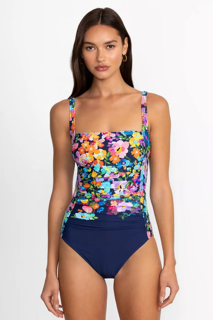 Johnny Was WILD BLOOM RUCHED ONE PIECE
