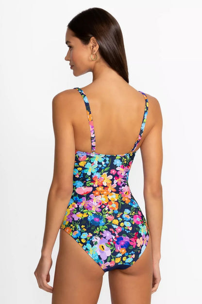 Johnny Was WILD BLOOM RUCHED ONE PIECE