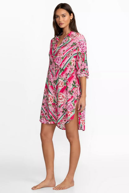 Johnny Was BOCARDI BUTTON DOWN SHIRT DRESS