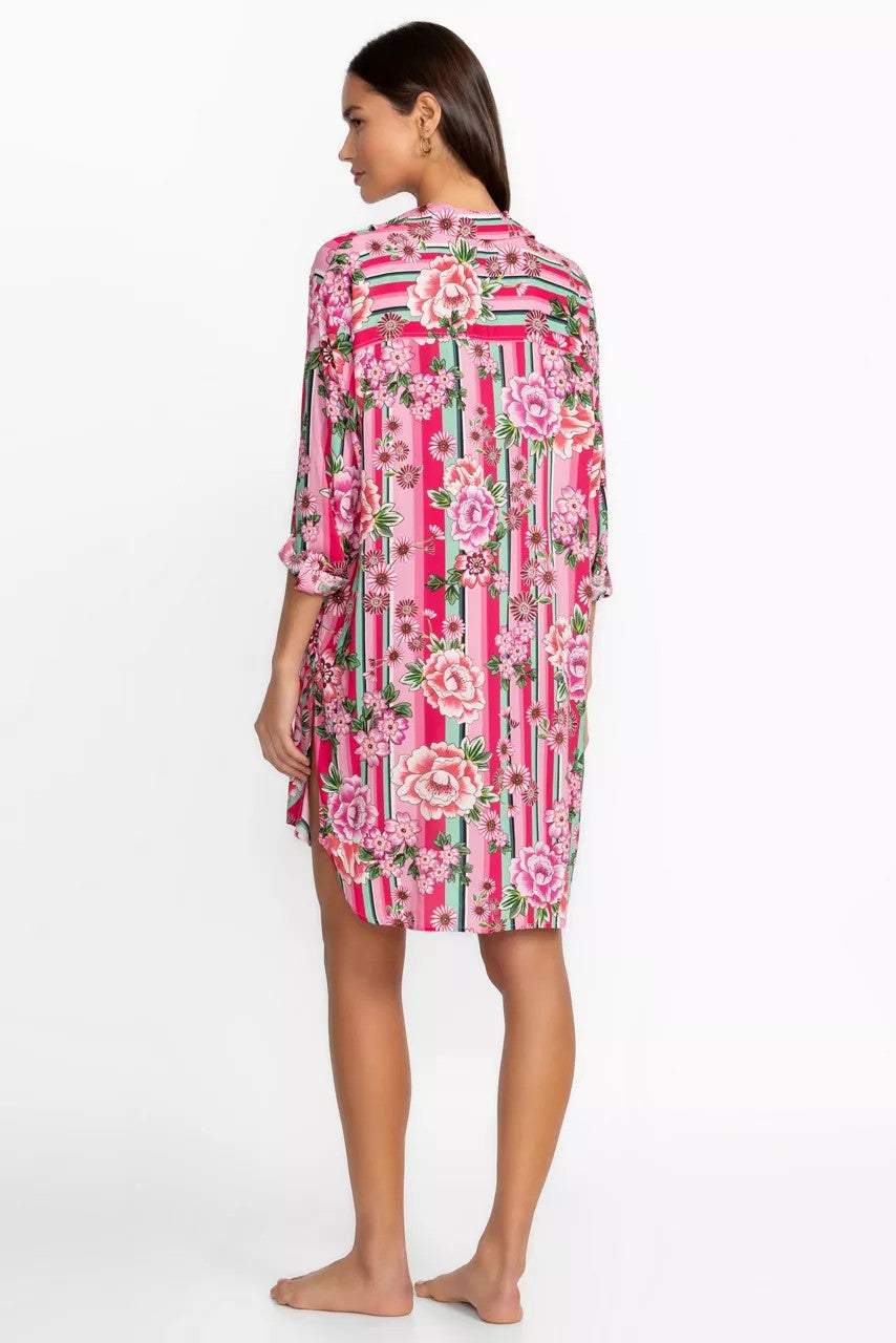Johnny Was BOCARDI BUTTON DOWN SHIRT DRESS