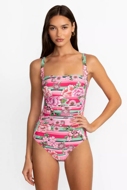 Johnny Was BOCARDI RUCHED ONE PIECE
