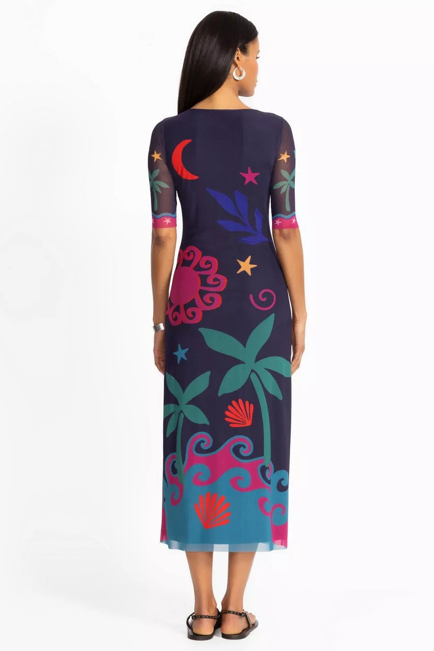 Johnny Was ASTRID MESH MIDI DRESS