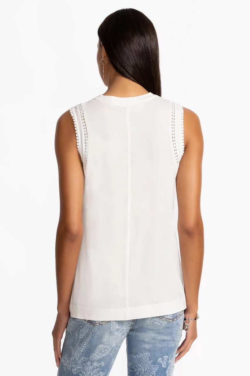 Johnny Was CROCHET CREW NECK TANK
