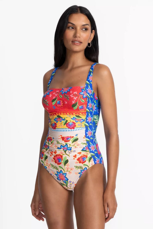 Johnny Was MARILYN RUCHED ONE PIECE