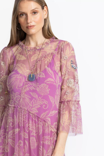 Johnny Was MAZZY ARCHING RUFFLES DRESS