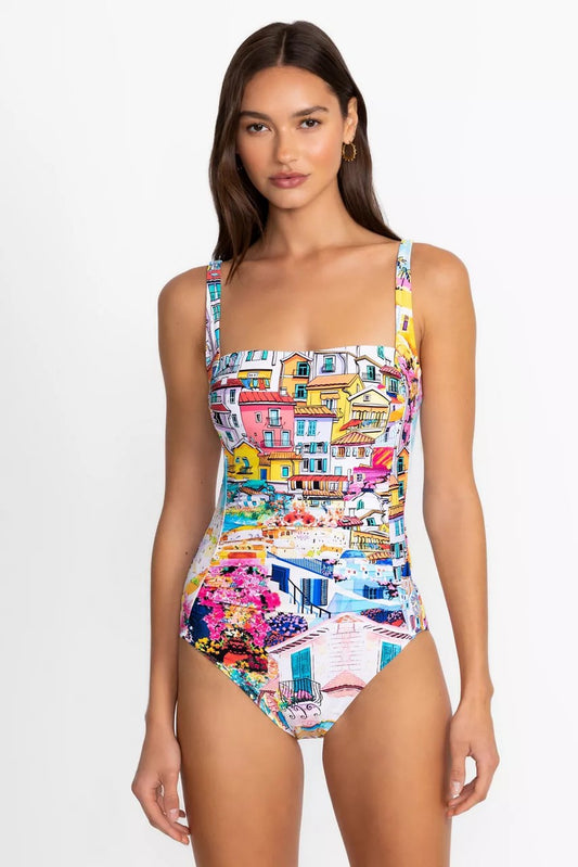Johnny Was CANNES RUCHED ONE PIECE