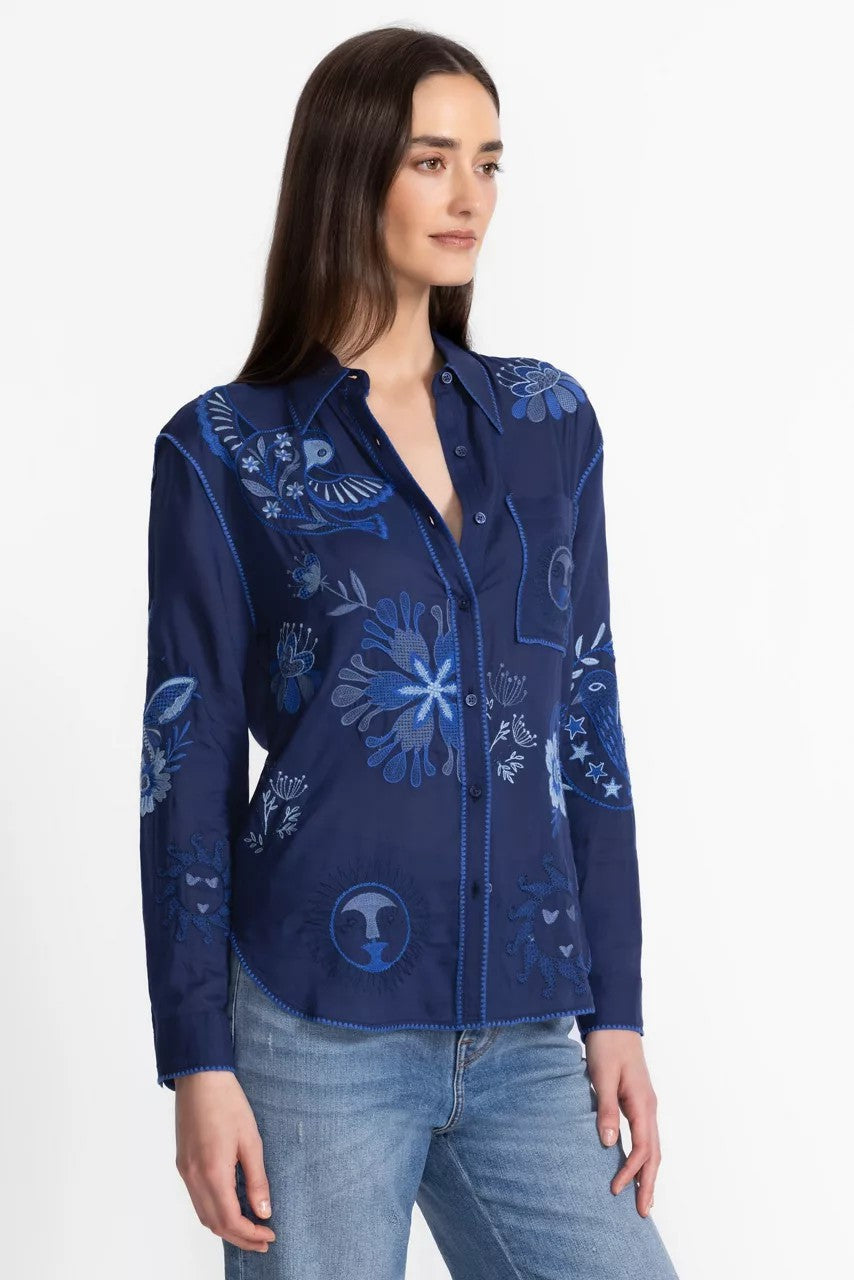 Johnny Was POCKET RELAXED SHIRT