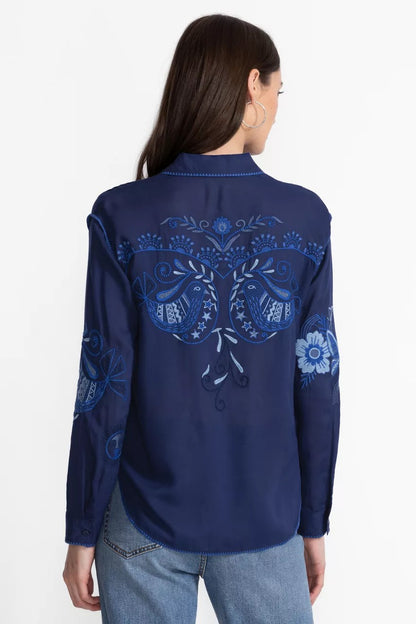 Johnny Was POCKET RELAXED SHIRT