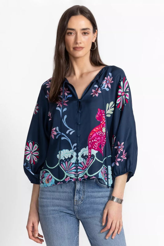 Johnny Was HARLYN BUTTON FRONT BLOUSE