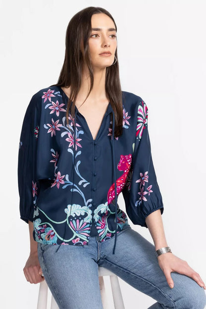 Johnny Was HARLYN BUTTON FRONT BLOUSE