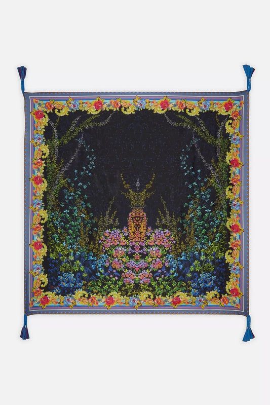 Johnny Was MAGIC GARDEN SILK SCARF