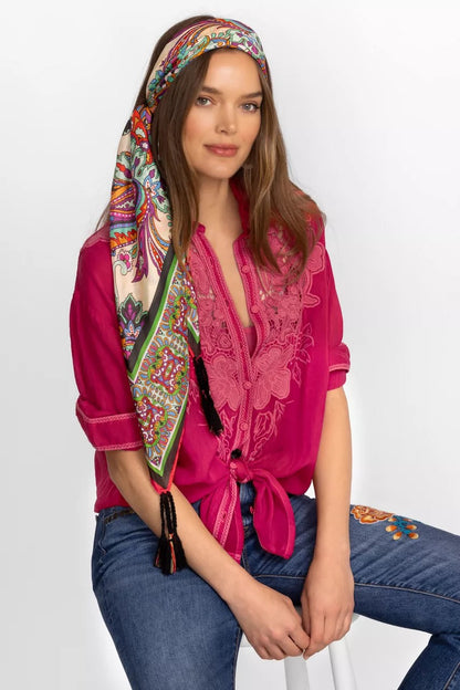 Johnny Was CACHEMIR SILK SCARF