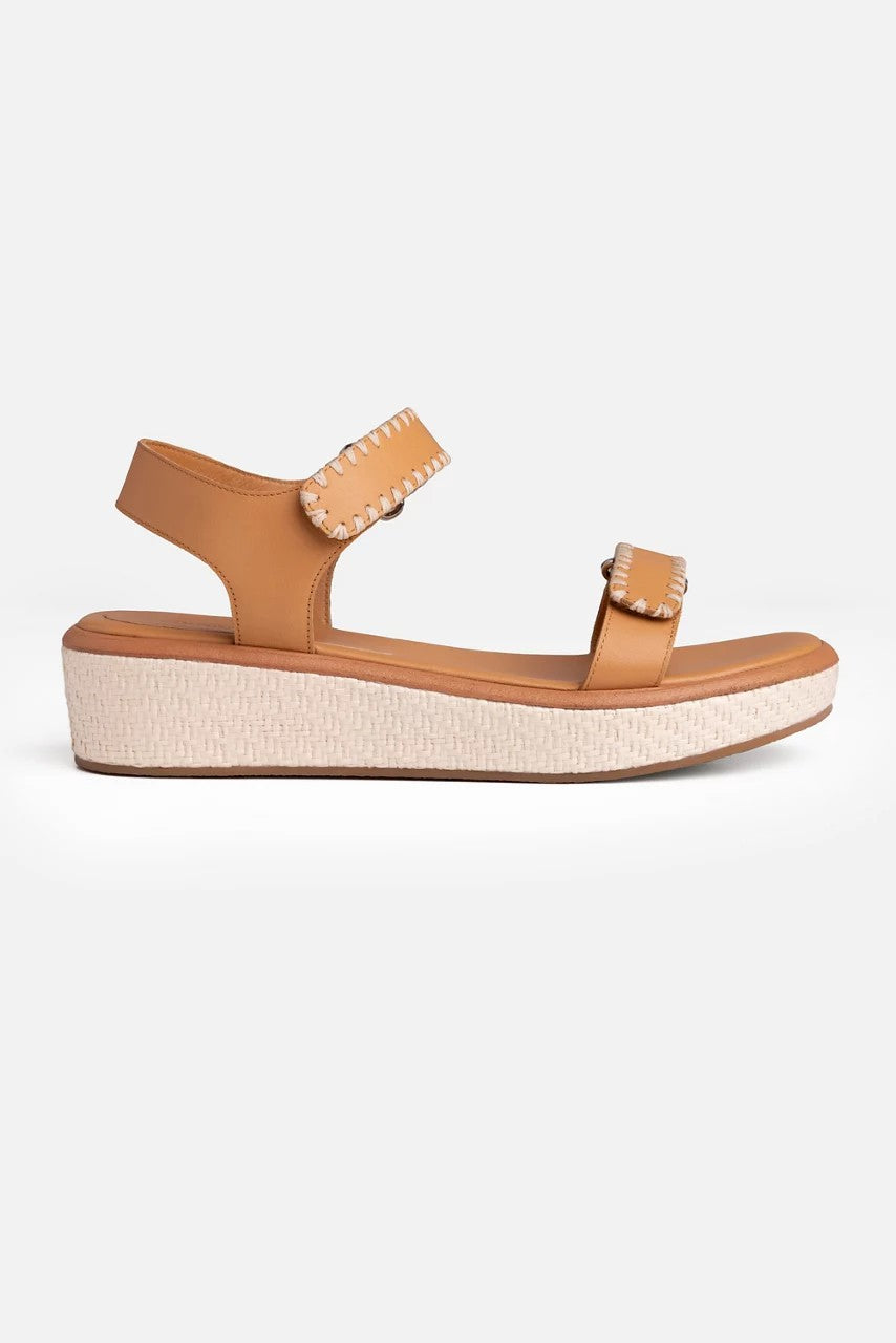 Johnny Was RAFFIA EMBROIDERED SANDAL