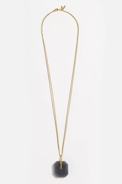 Johnny Was LARGE SEMIPRECIOUS PENDANT NECKLACE