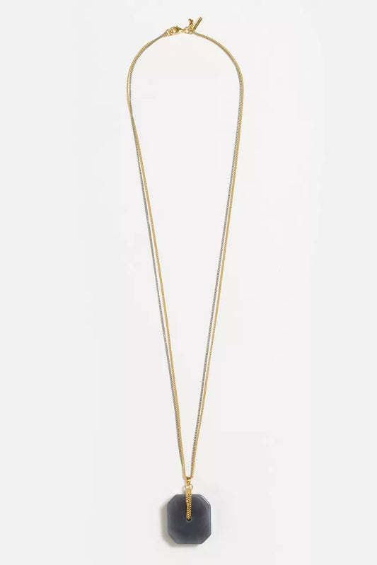 Johnny Was LARGE SEMIPRECIOUS PENDANT NECKLACE
