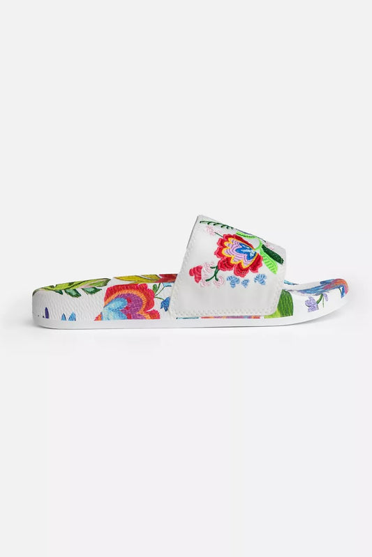 Johnny Was EMBROIDERED POOL SLIDE