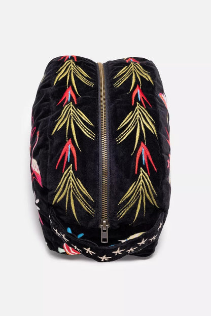 Johnny Was FLORIDA COTTON VELVET MAKEUP BAG