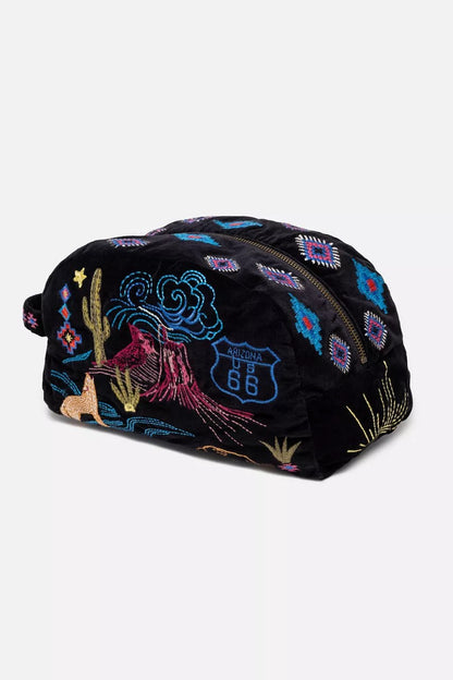 Johnny Was ARIZONA COTTON VELVET MAKEUP BAG