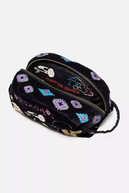 Johnny Was ARIZONA COTTON VELVET MAKEUP BAG