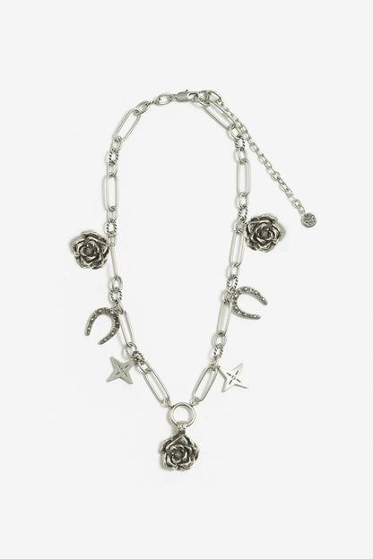 Johnny Was WESTERN ROSE CHARM NECKLACE