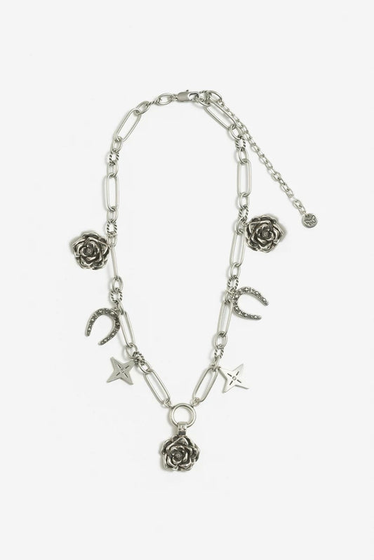 Johnny Was WESTERN ROSE CHARM NECKLACE