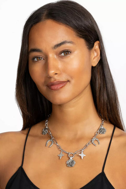Johnny Was WESTERN ROSE CHARM NECKLACE
