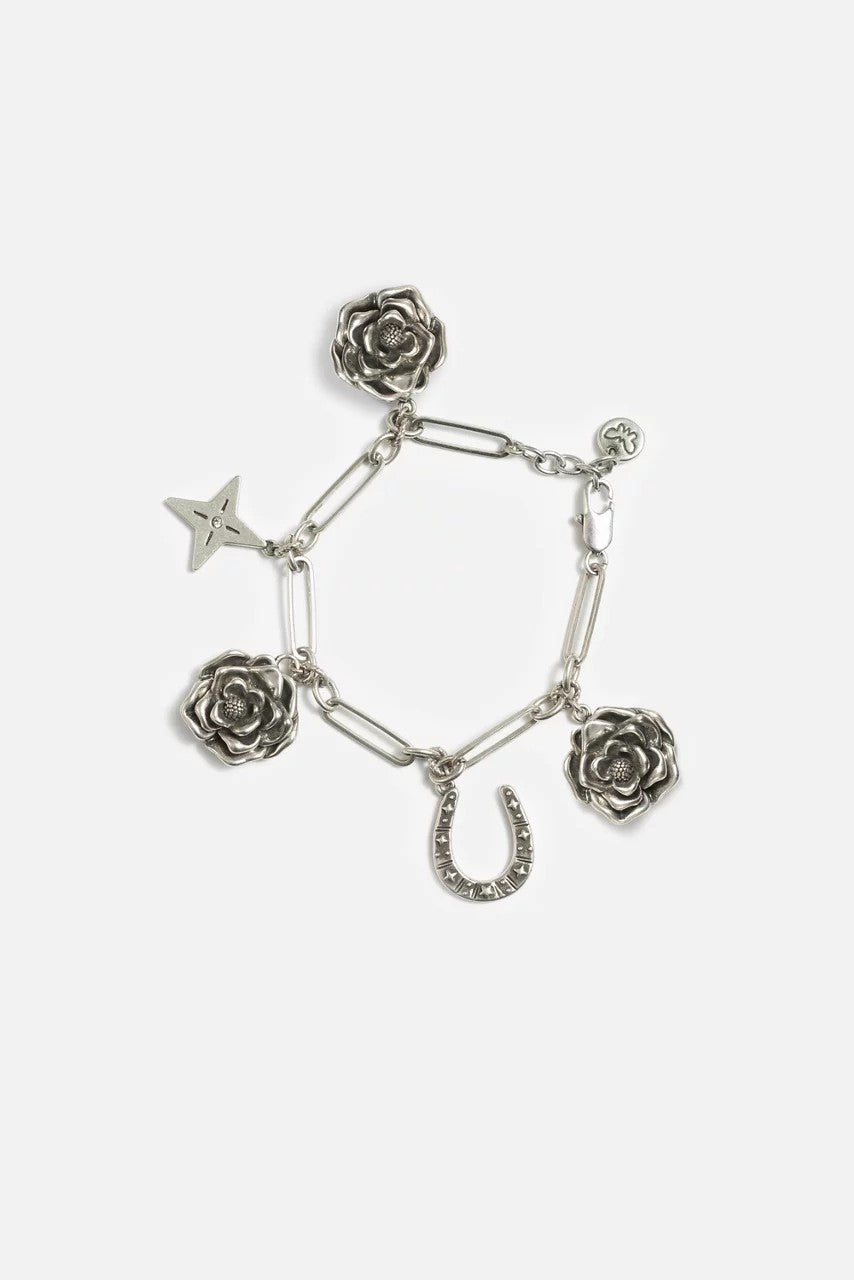Johnny Was WESTERN ROSE CHARM BRACELET