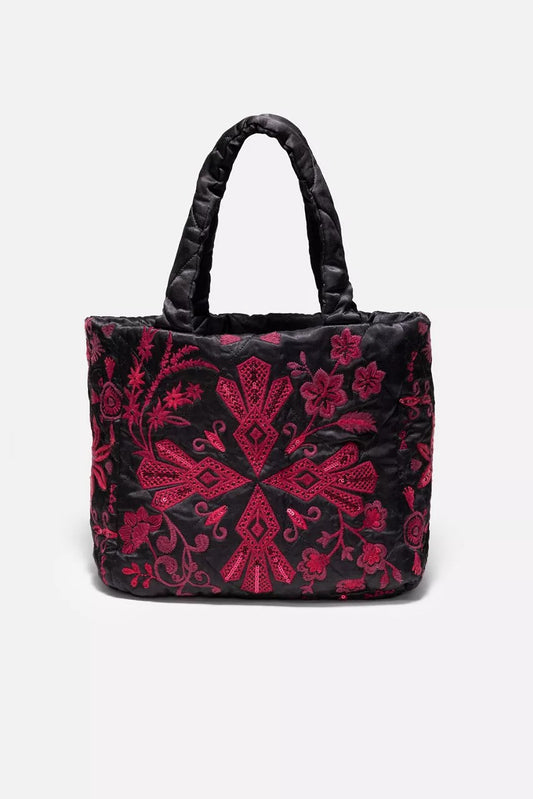 Johnny Was QUILTED TOTE BAG
