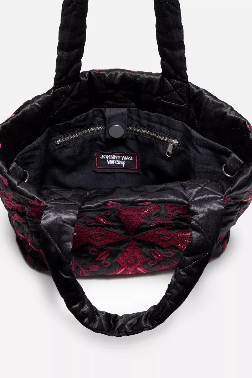 Johnny Was QUILTED TOTE BAG