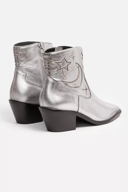 Johnny Was COSMOS METALLIC LEATHER BOOTIE