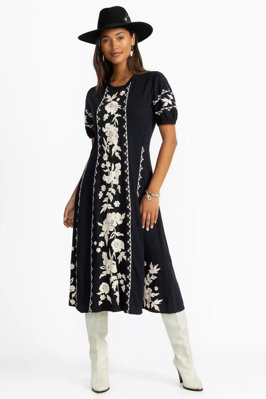 Johnny Was SEAMED KNIT DRESS