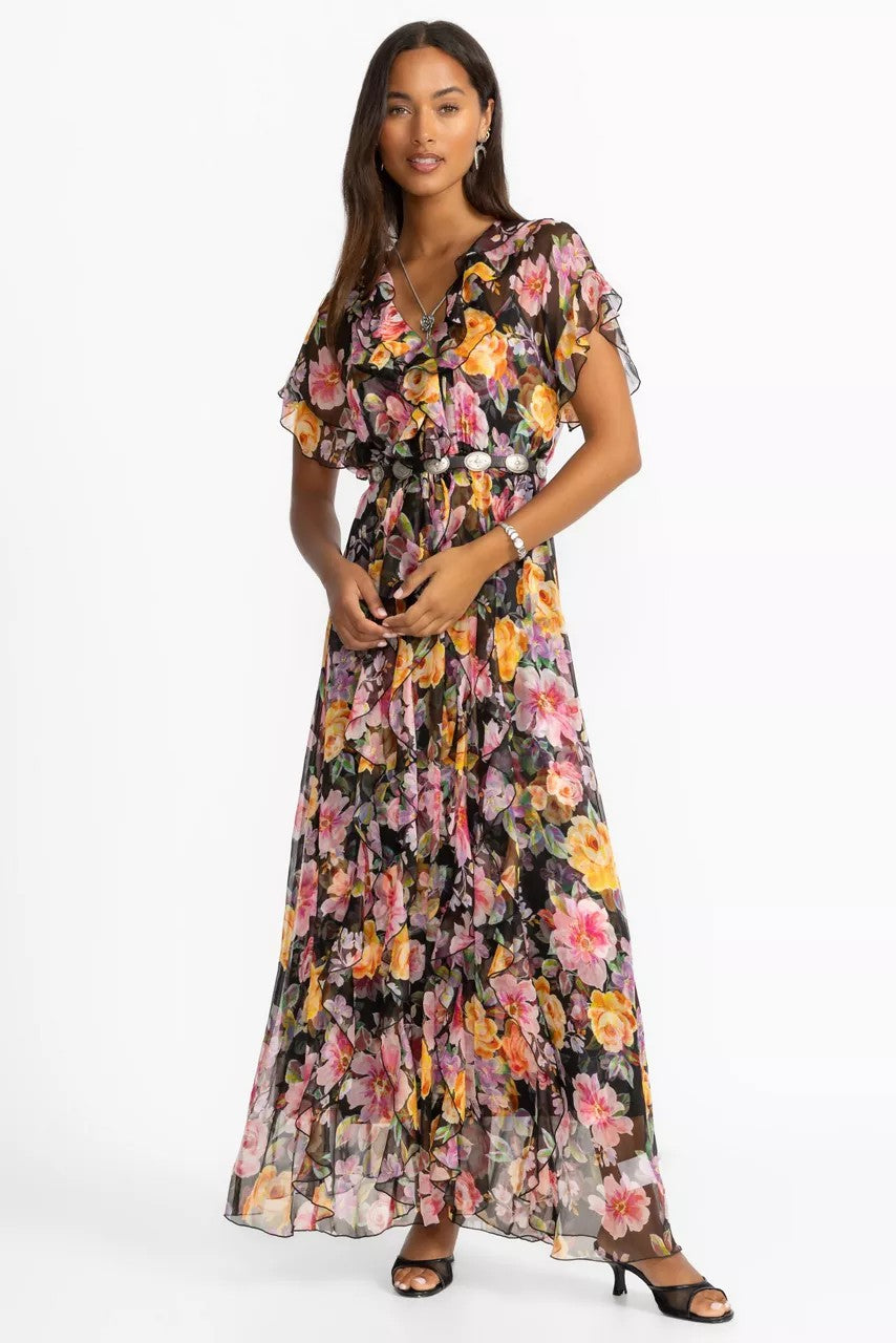 Johnny Was SURI RUFFLE MAXI DRESS